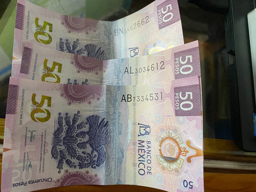Billete $50 Pesos Mexicanos Ajolote Casi No Circulado