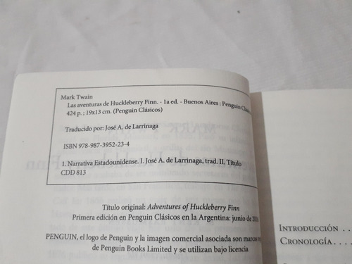 Imagen 4 de 6 de Las Aventuras De Huckleberry Finn Mark Twain Penguin