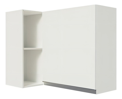 Armário Aéreo De Canto 100% Mdf Com Adega Smart Madesa Cor Branco