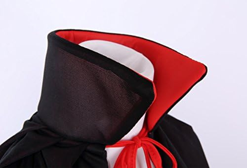 Yolsun Capa Reversible Roja Y Negra Para Adulto, Disfraz De