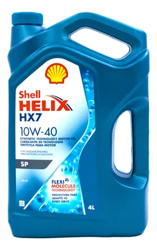 Shell Helix 10w40 Hx7 - 4 + 1 Litros