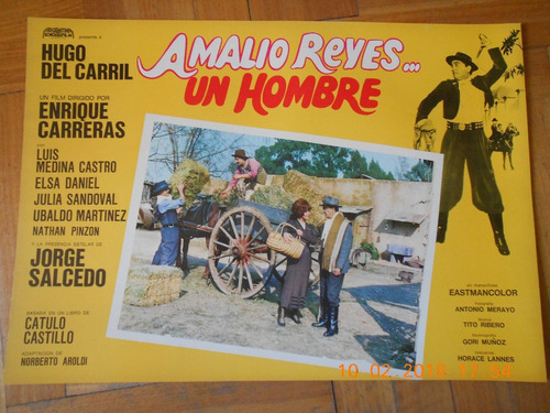 Afiche Pelicula Amalio Reyes Un Hombre - 1970 - Modelo 1