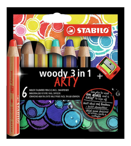 Stabilo Lapices Woody Art 3 En 1