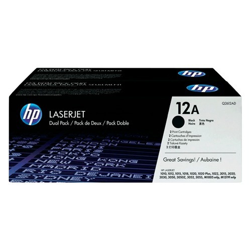 Toner Hp Q2612ad (12ad) (pack 2 Q2612a)