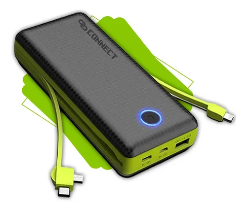 Power Bank 20.000mah Connect Carregador Rápido Com Display Portát...