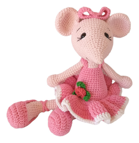 Ratoncita Angelina Ballerina Amigurumi De Apego Al Crochet