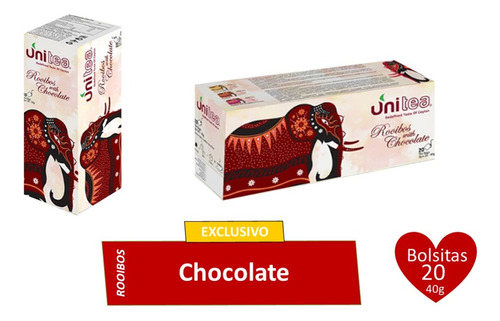 Rooibos Exclusivo Chocolate Unitea Sin Teína Libre D Cafeina