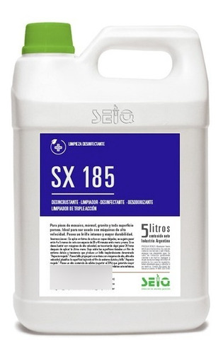 Limpiador Desinfectante Y Desincrustante Sx 185 Seiq X 5 Lt.