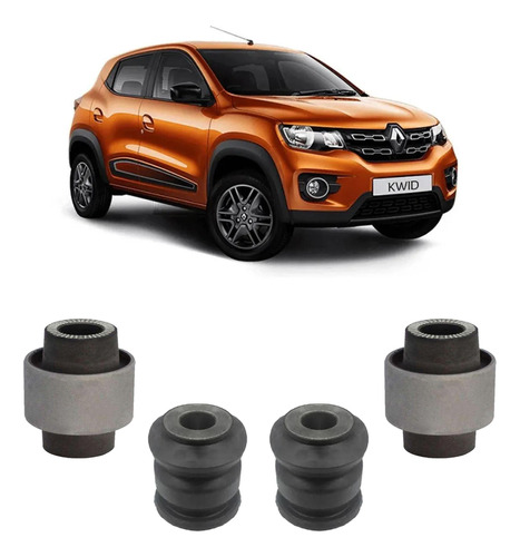 Kit 4 Borracha Pequena Grande Balança Kwid 2017 2018 2019 20