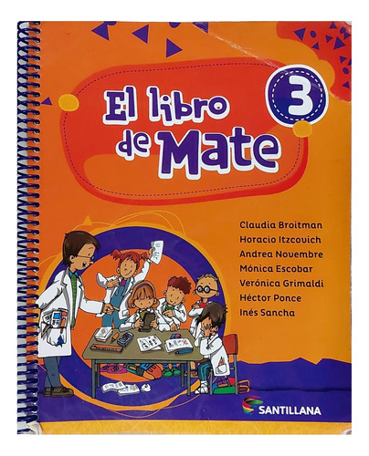 Libro Matemática 3, Santillana - Usado