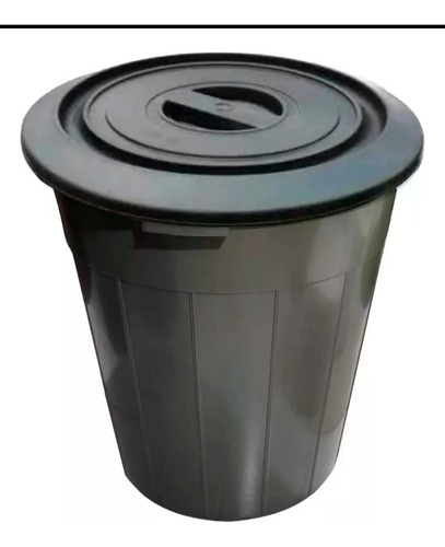 Bote Redondo Para Agua O Basura 60 Litros Con Tapa