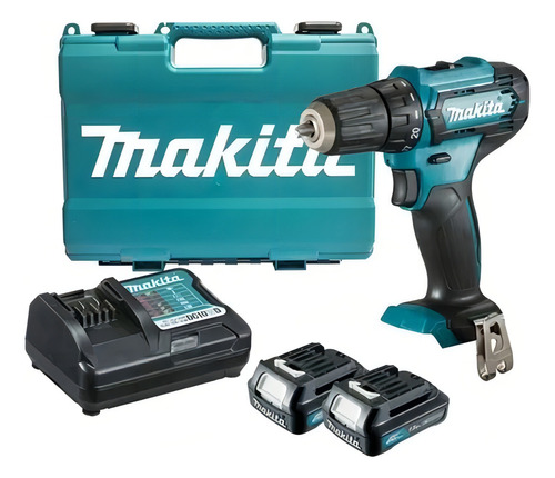 Parafusadeira Furadeira Makita Df333dwye 2 Baterias E Maleta Cor Azul-turquesa
