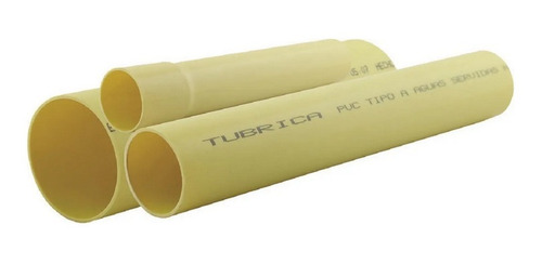 Tubo An Norma 75mm (3 PuLG) Amarillo Tubrica