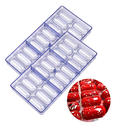 Pack 2 Moldes Chocolate Capsula Moldes De Chocolate Capsulas