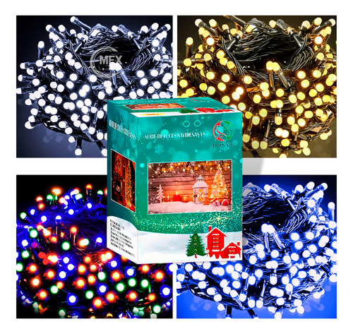 Luces de navidad y decorativas Dosyu Dosyu dy-ice300l-v8 15m de largo 110V - multicolor con cable negro