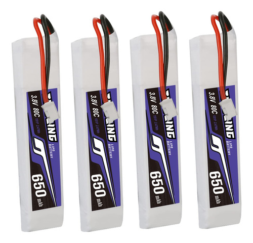 Tindling Lipo Bateria, 3.8v 650mah 1s 80c Hv Bateria Suave C