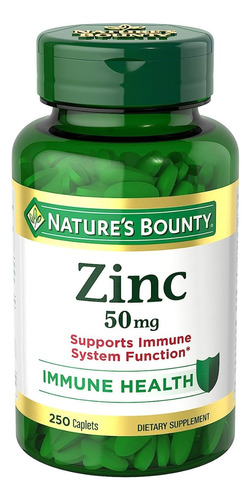 Zinc 50mg Gluconato Apoyo Inmunologico Antioxidante Salud