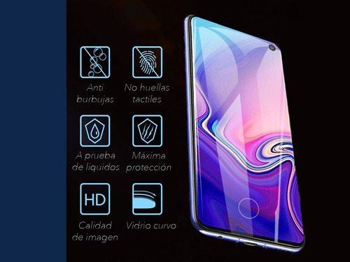 Imagen 10 de 10 de Funda Silicona + Vidrio Temp 5d Samsung S10e - S10 - S10plus