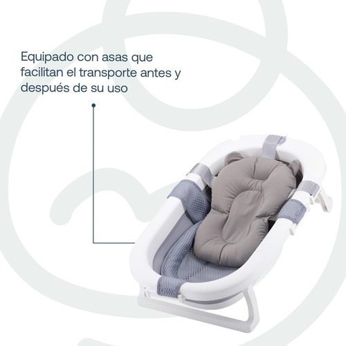 Bañera Plegable Bebesit Detector De Temperatura Gris