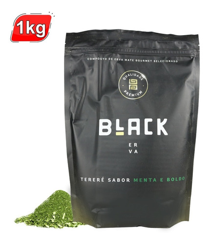 Erva Mate Black Terere Sabores Premium 1 Kg - Menta E Boldo 
