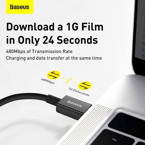 Cabo Lightning Usb-c Pd 20w 1m Baseus Comp. iPhone iPad Fast