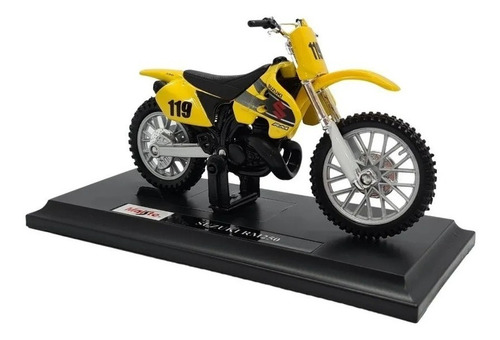 Miniatura Moto Cross Suzuki Rm 250 Metal 1:18