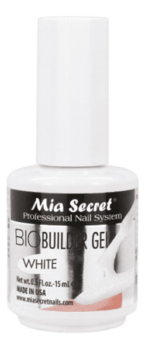 Biobuilder Gel Estructurador Mia Secret White 15ml Color Blanco