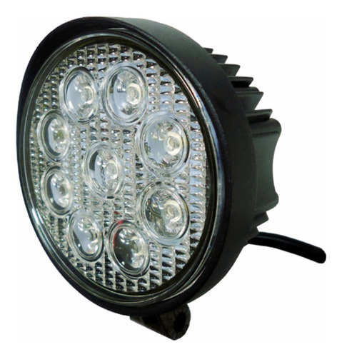 Farol De Milha Led Redondo 9 Leds 27w Dni4161