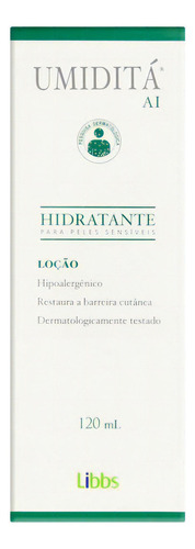  Loção Hidratante Umiditá Ai Caixa 120ml Para Peles Sensíveis