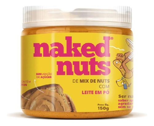 Pasta De Mix De Nuts Com Leite Em Pó 150g Naked Nuts