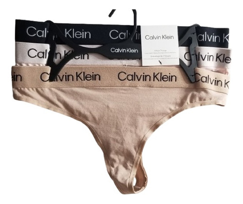 Pack X 3  Tanga Colaless Calzon Calvin Klein