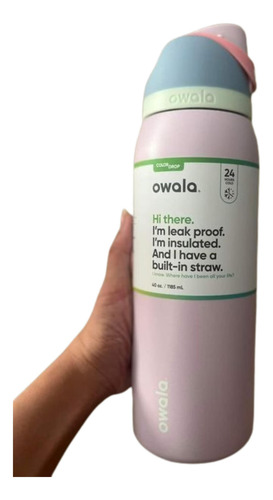 Termo Owala Freesip Botella Aislada Acero Inox 24oz (710 Ml)