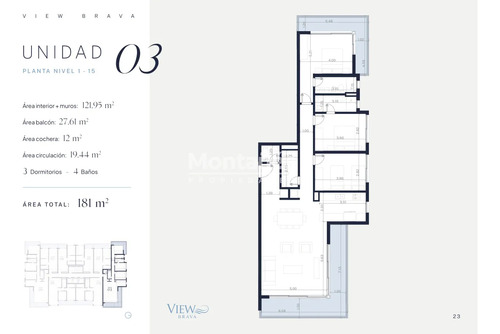Pre Venta: Lanzamiento! View Brava 3 Dormitorios