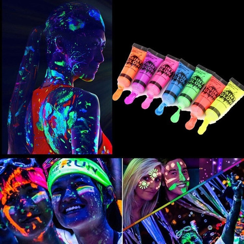 Imagen 3 de 5 de 2 Maquillaje Neon Hora Loca Fiestas Cotillon