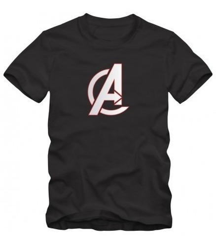 Avengers Vingadores Logo Camiseta T-shirt Algodão Fio 30.1