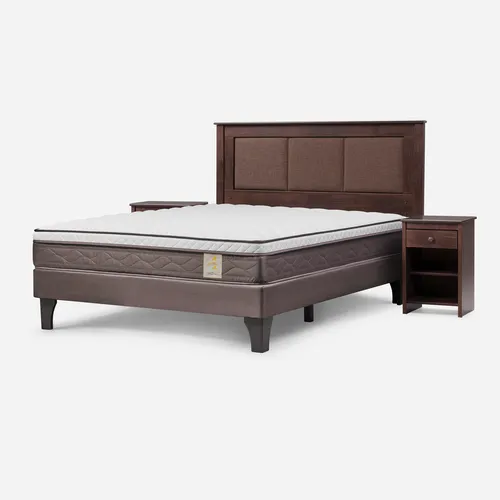 Cama Europ. Rosen New Style 4plus 2 Pl Bn+respaldo Y Velador