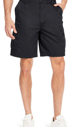 Pantalones Cortos Planos Cavva Para Hombre, Cintura Elástica