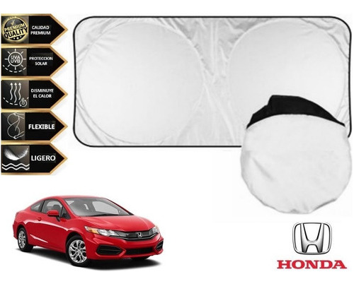 Sunshade Cubresol Con Ventosas Honda Civic Coupe 2016