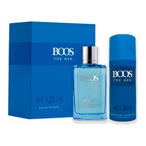 Set Boos Acqua Edt 100 Ml + Deo 150 Ml