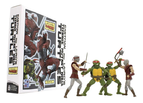 Tortugas Ninja Eastman & Lairds 4 Pack Px Exclusivo Bst Axn