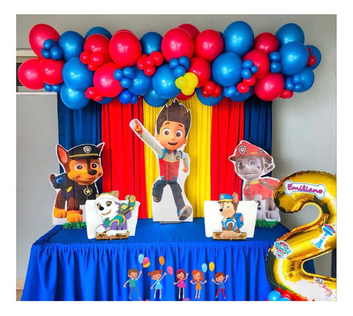 Servilleteros Paw Patrol Con Grabado Personalizado 10 Pzas