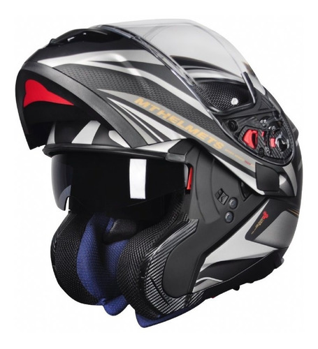 Capacete Motociclista Mt Sv Atom Sx1 Matt Black Gold Moto