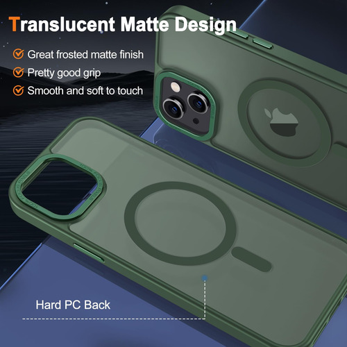 Capa Hython Para iPhone 15 Plus Capa Magnética Translúcida