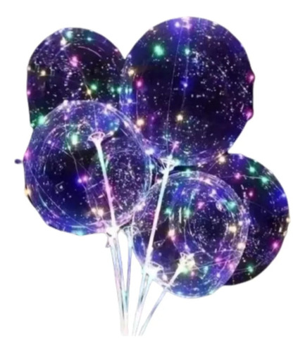 Globos Burbuja Led Por Embalaje Con Pilas Incluidas