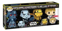 Comprar Funko Pop Star Wars Pack Darth Vader Stormtrooper C-3po Luke