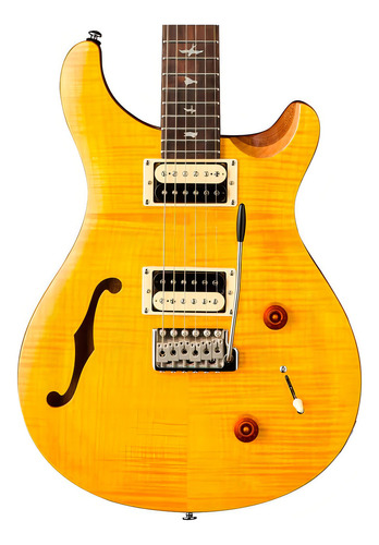 Guitarra Semi-acústica Prs Cu2sh Se Custom Santana Yellow