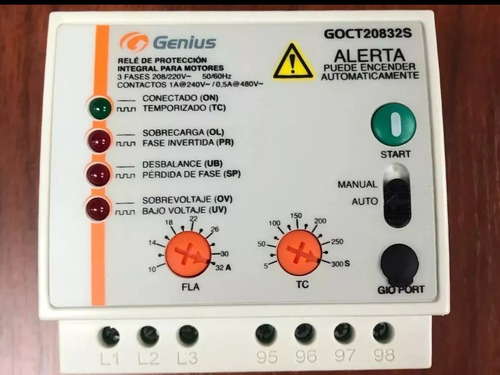 Genius Goct Rele Trif De Protección Integral Para Motores 