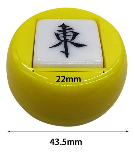 6 Dados Chinos De Mahjong, Dados Poliédricos, , Amarillo