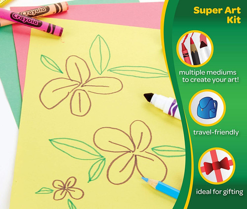 Imagen 3 de 9 de Super Juego De Arte 100 Piezas Crayola Marcador Lapiz Cra...