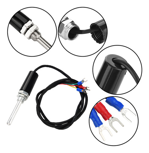 Tipo De Sonda De Sensor Pt100 Straight Rod 50mm Uk Plug